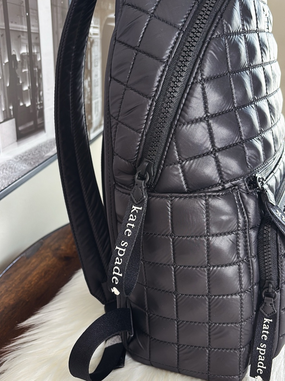 kate spade Quilted Black Backpack - Picture 3 of 8